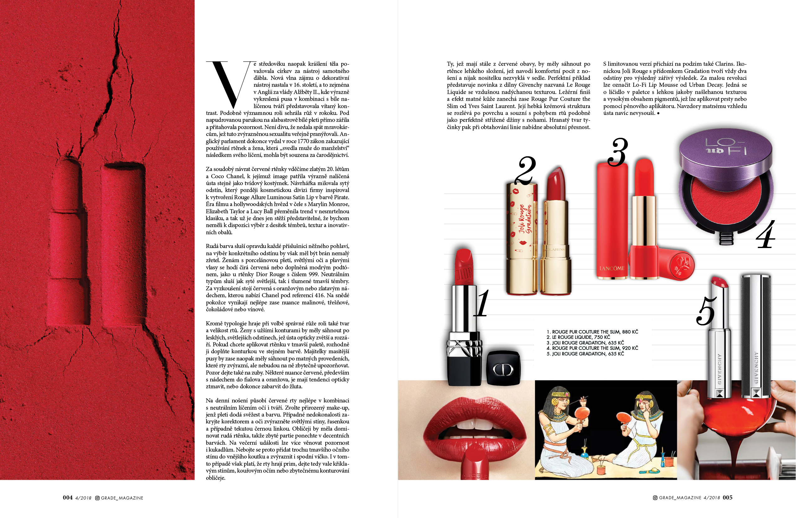 Návrh designu časopisu Grade