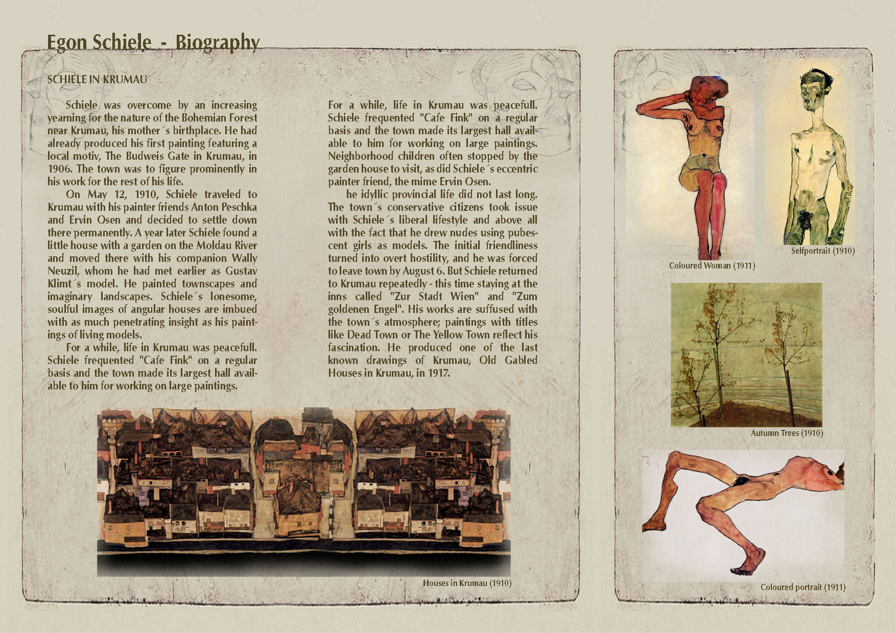 Výstava Egon Schiele - tiskové materiály